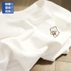 Pure cotton short-sleeved T-shirt for women's summer, new round-neck top for women, fashionable, youthful, loose and casual Korean-style women's wear trend details Picture